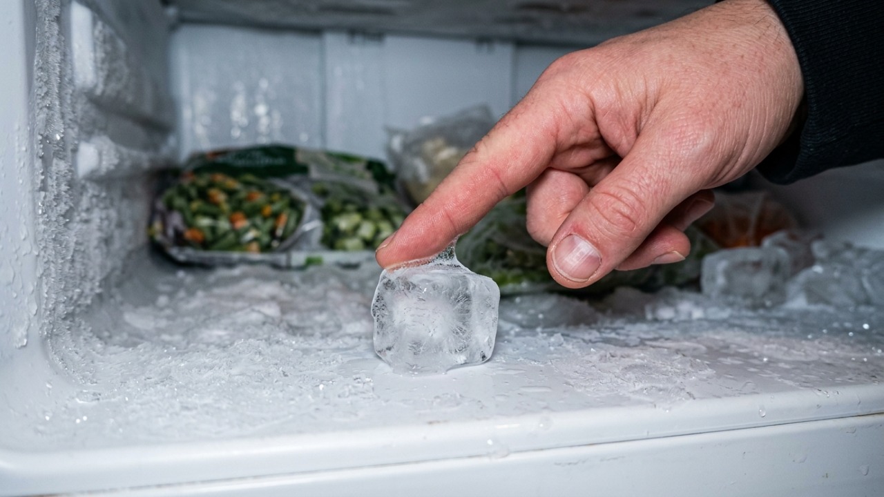 Quando abrimos o freezer doméstico para pegar os cubos resfriados, nos deparamos com materiais que estão em um estado térmico extremamente baixo.