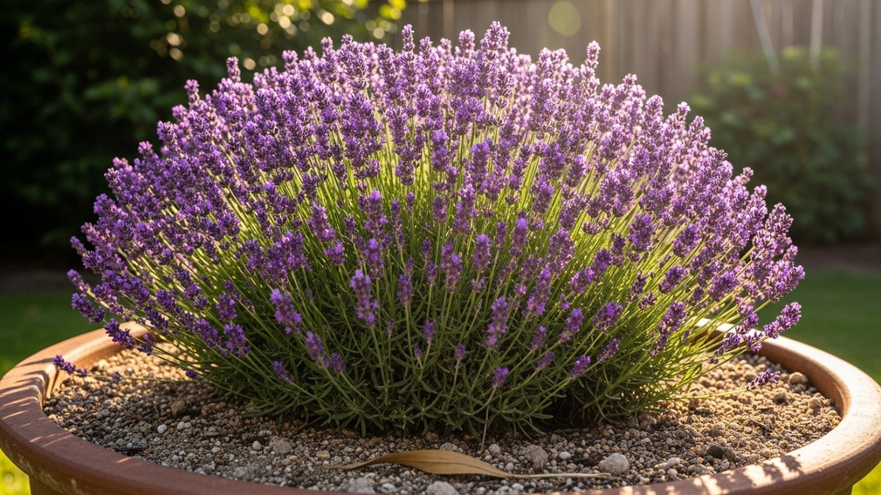 O segredo para uma lavanda exuberante está no solo bem drenado e na exposição direta ao sol.