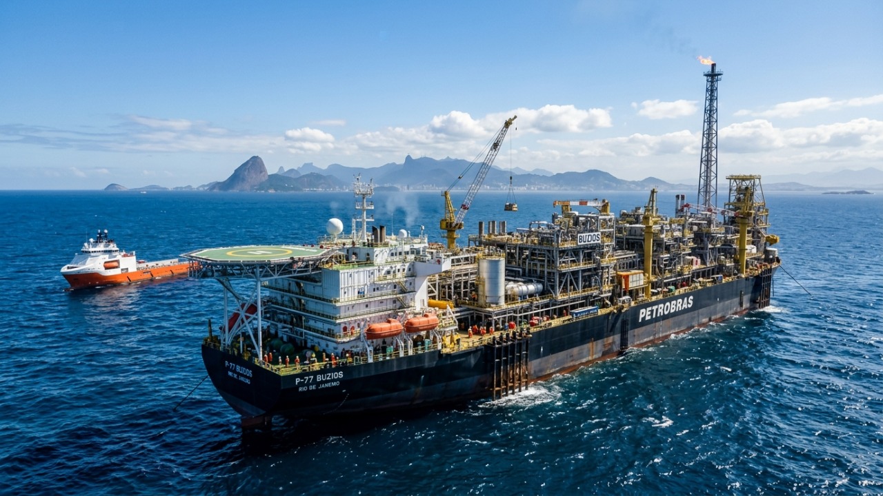 A Petrobras intensifica a expansão de sua infraestrutura no campo de Búzios para aumentar a capacidade produtiva no pré-sal.
