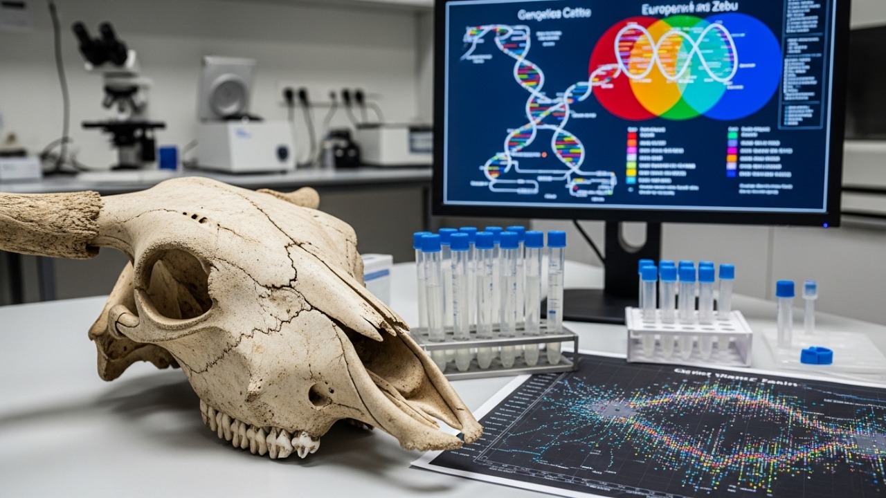 Análises de DNA descartam nanismo e explicam a resiliência evolutiva do gado selvagem da Ilha Amsterdã.