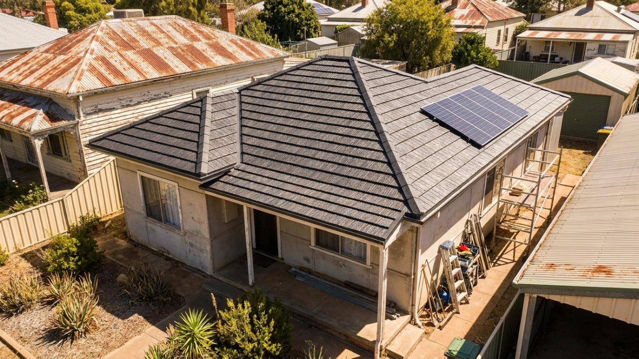 Tecnologia inovadora transforma resíduos reciclados em coberturas modulares para moradias populares.