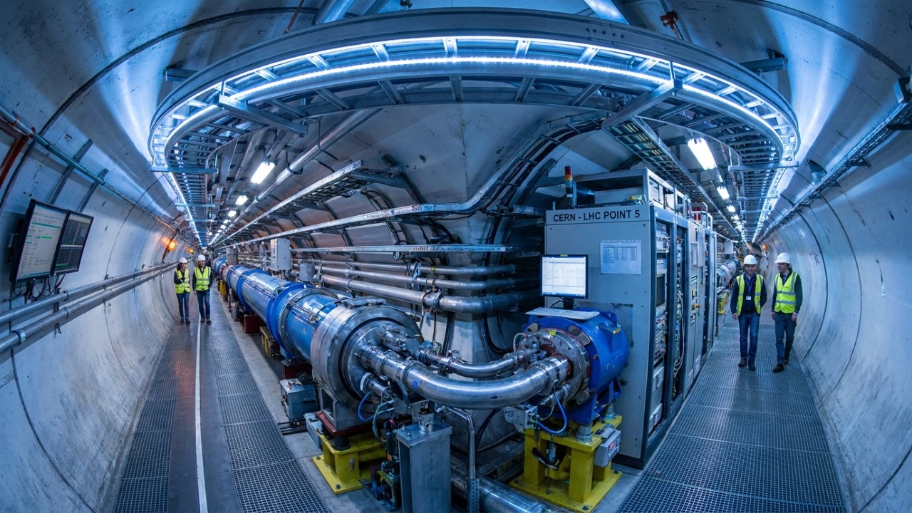 Grande Colisor de Hádrons: a monumental máquina subterrânea que simula o início do universo.