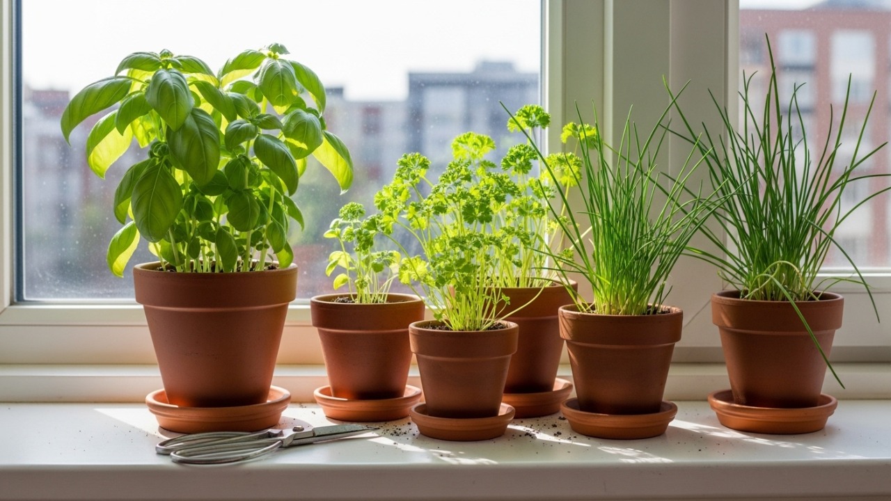Morar em um apartamento compacto não impede ninguém de produzir alimentos com extrema qualidade.