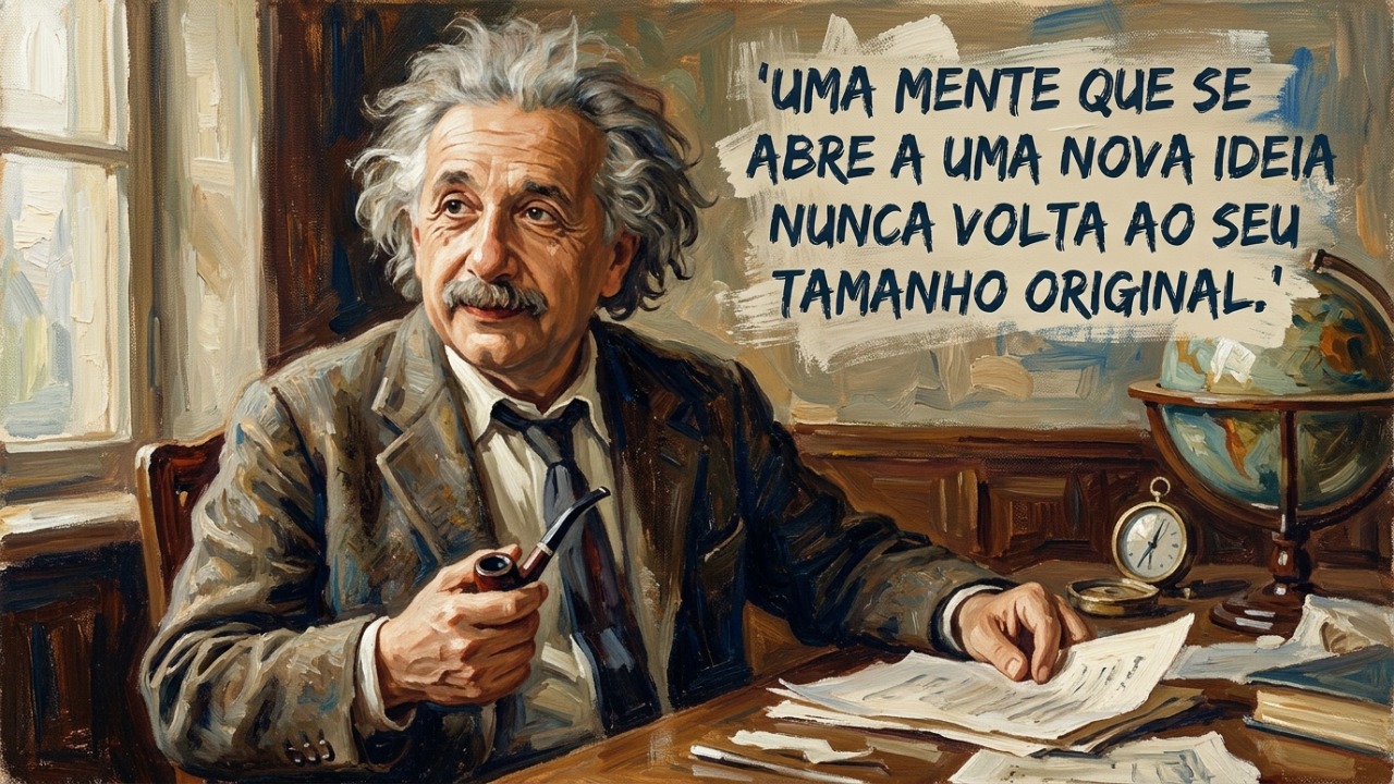 Albert Einstein, o gênio da física que revolucionou a ciência moderna: “A mente que se abre a uma nova ideia jamais voltará ao seu tamanho original”