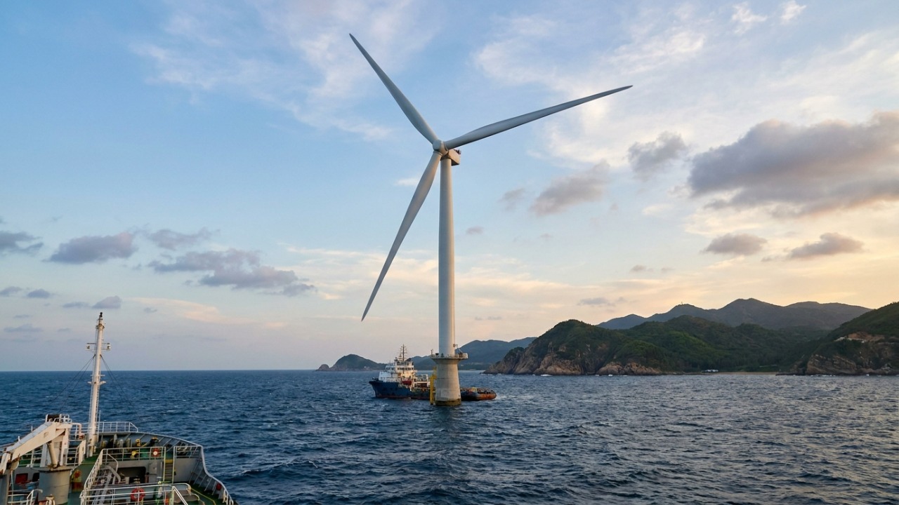 A China implementa a maior turbina eólica do mundo com capacidade de 20 megawatts.