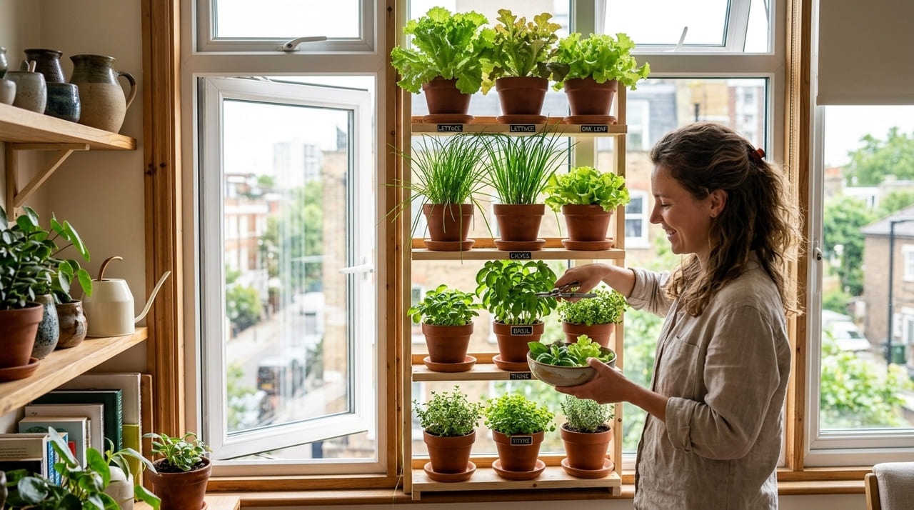A produção doméstica de vegetais exige apenas o aproveitamento correto dos ambientes ensolarados do imóvel.