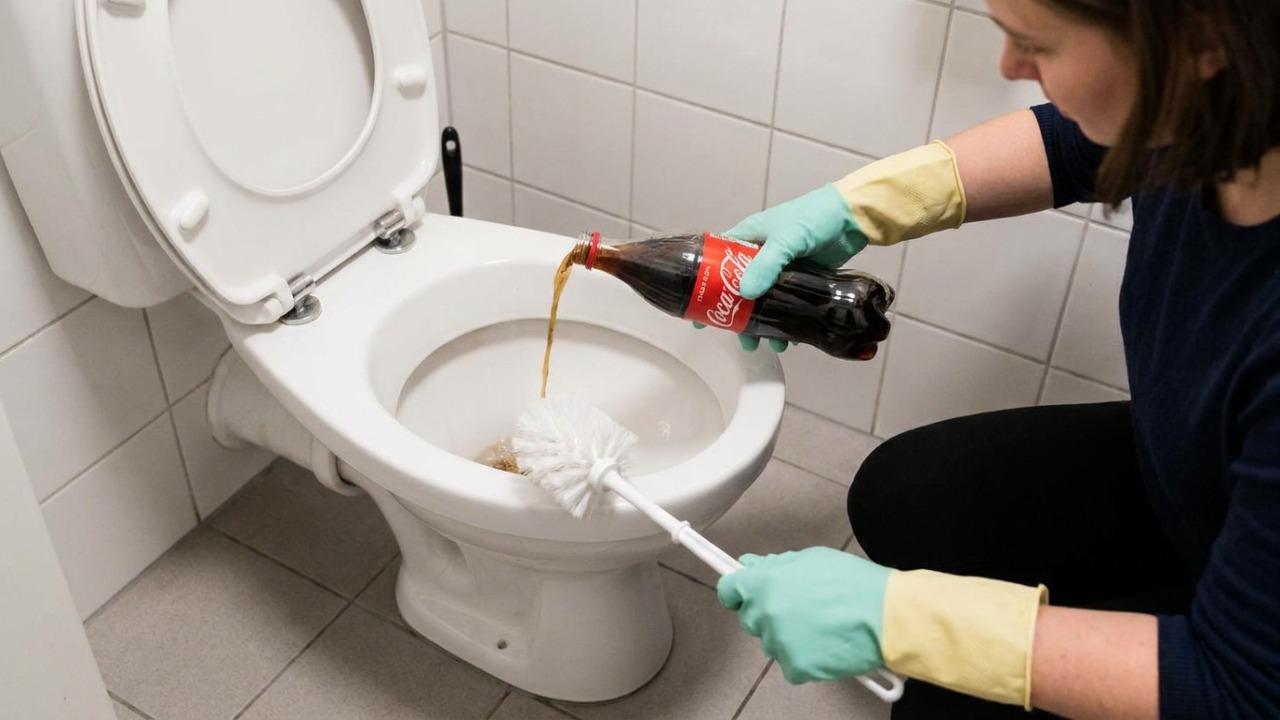 Utilize refrigerante de cola para remover sujeiras incrustadas e restaurar o brilho da cerâmica.