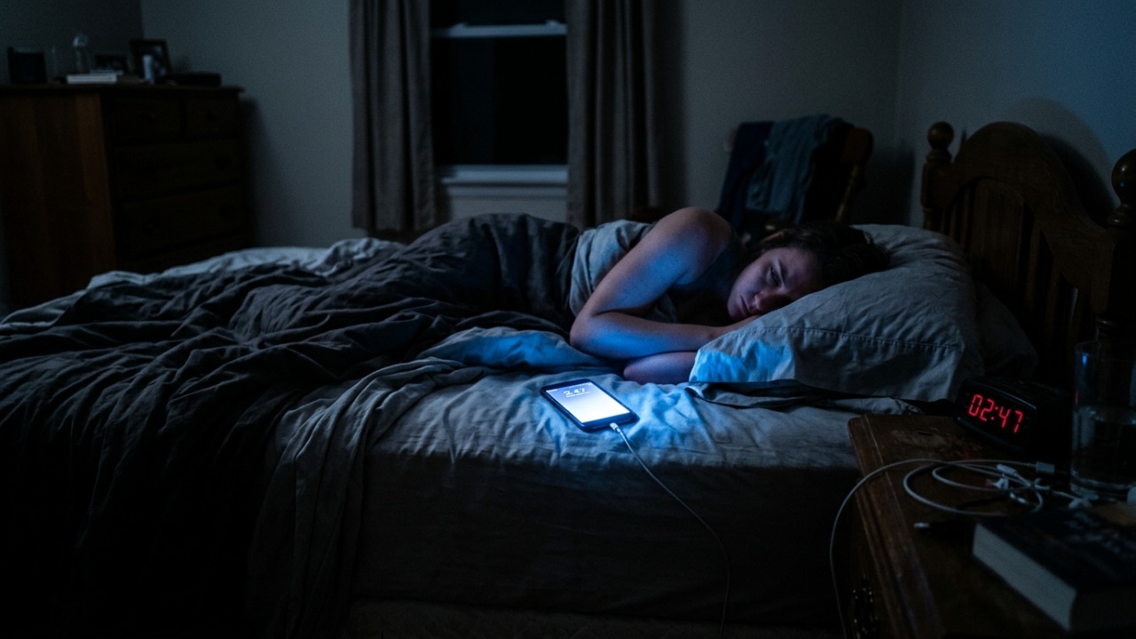 Pessoas que deixam o celular do lado da cama podem estar sabotando o próprio descanso