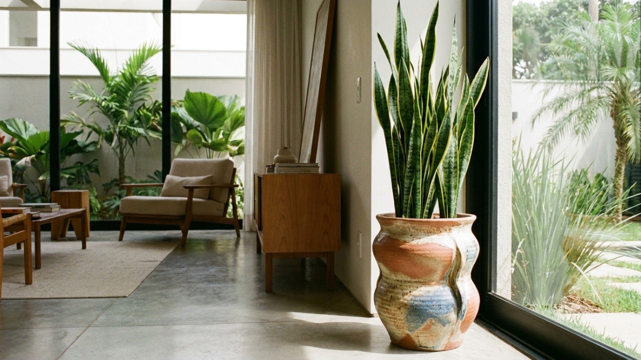 A espada-de-são-jorge une beleza, praticidade e elegância na decoração dos ambientes.