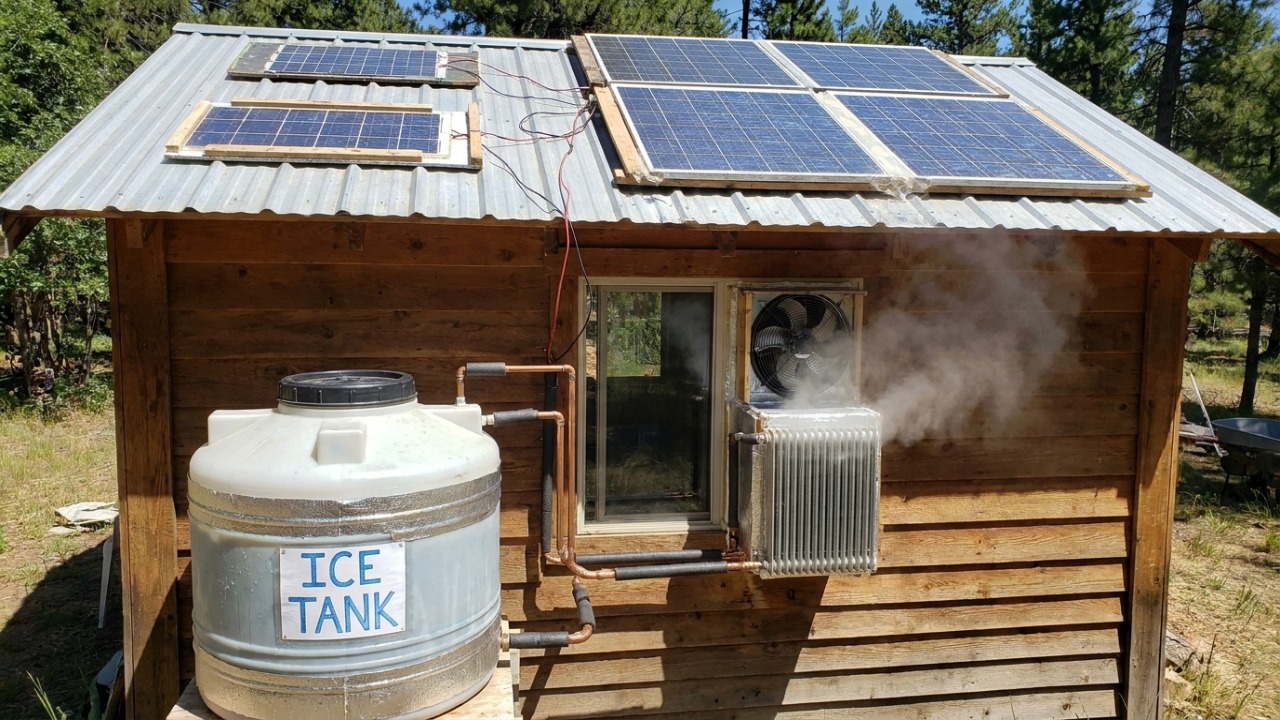 Um projetista independente na Flórida desenvolveu um dispositivo pioneiro que utiliza uma bateria de gelo para refrigerar ambientes de forma sustentável.
