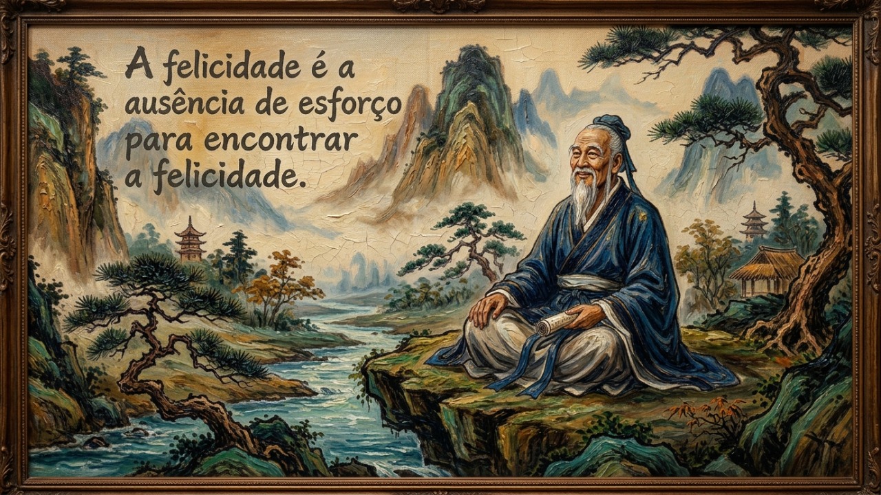 Encontrar a felicidade requer abandonar o esforço de procurá-la.
