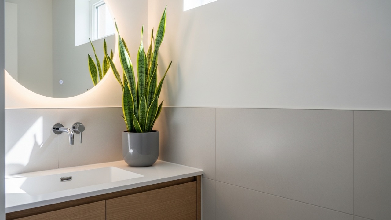 Casas com plantas no banheiro ficaram mais bonitas: saca só quais espécies aguentam melhor o vapor