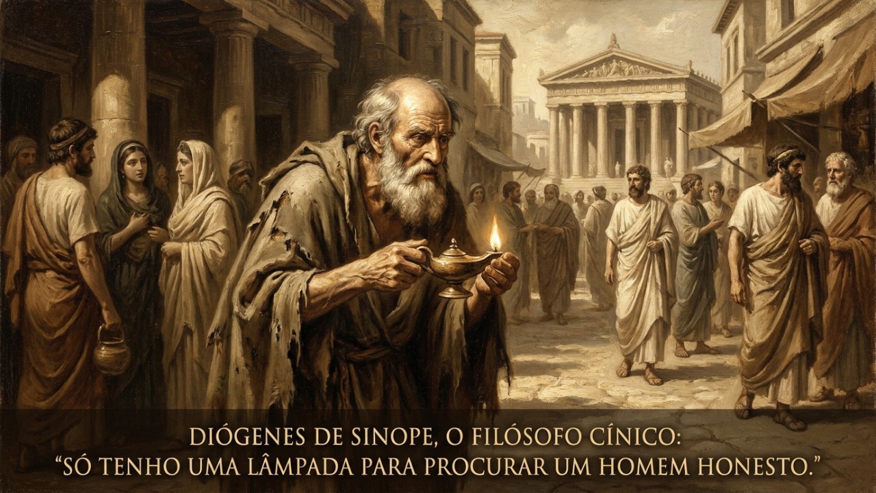 A filosofia cínica convida a priorizar a transparência e a ética real em vez da vaidade e das máscaras sociais no ambiente corporativo.