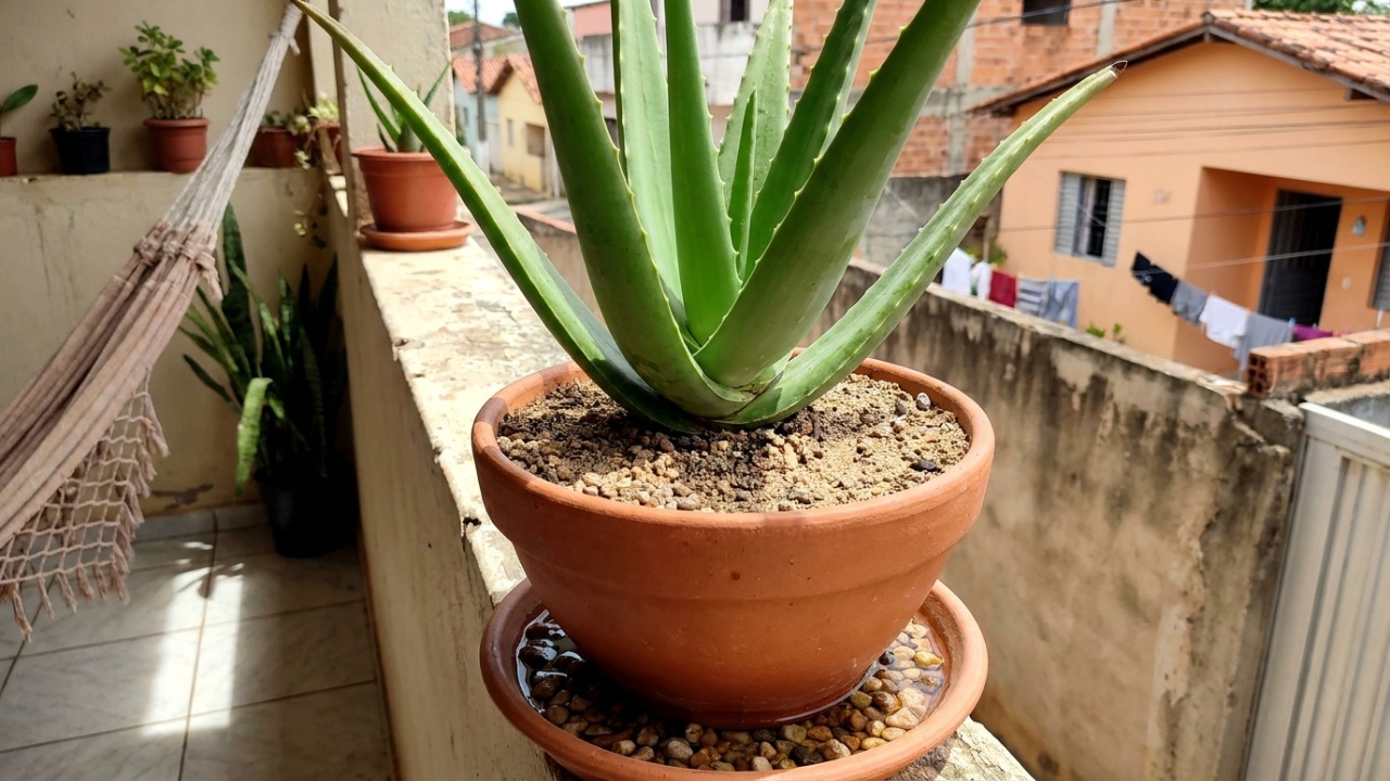O escoamento ideal é o segredo para cultivar babosas saudáveis em pequenos espaços.