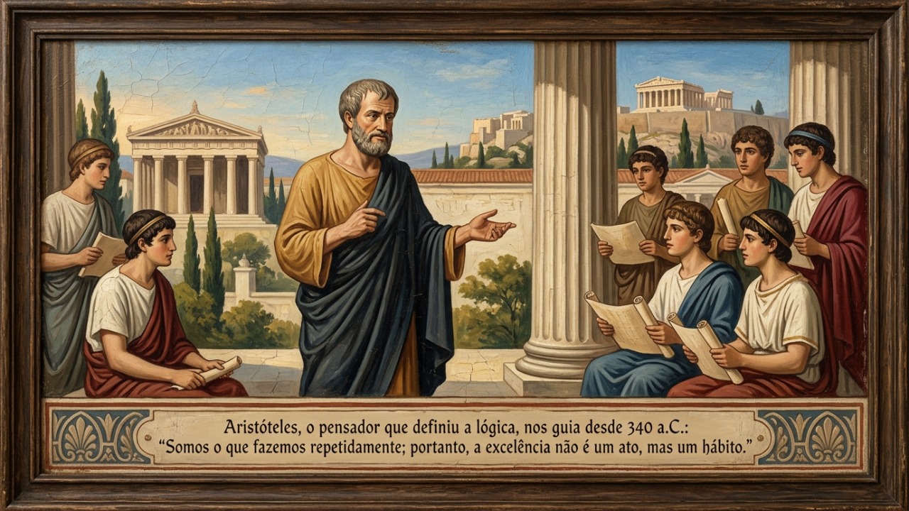 Nossos hábitos constantes definem quem nos tornamos na prática.