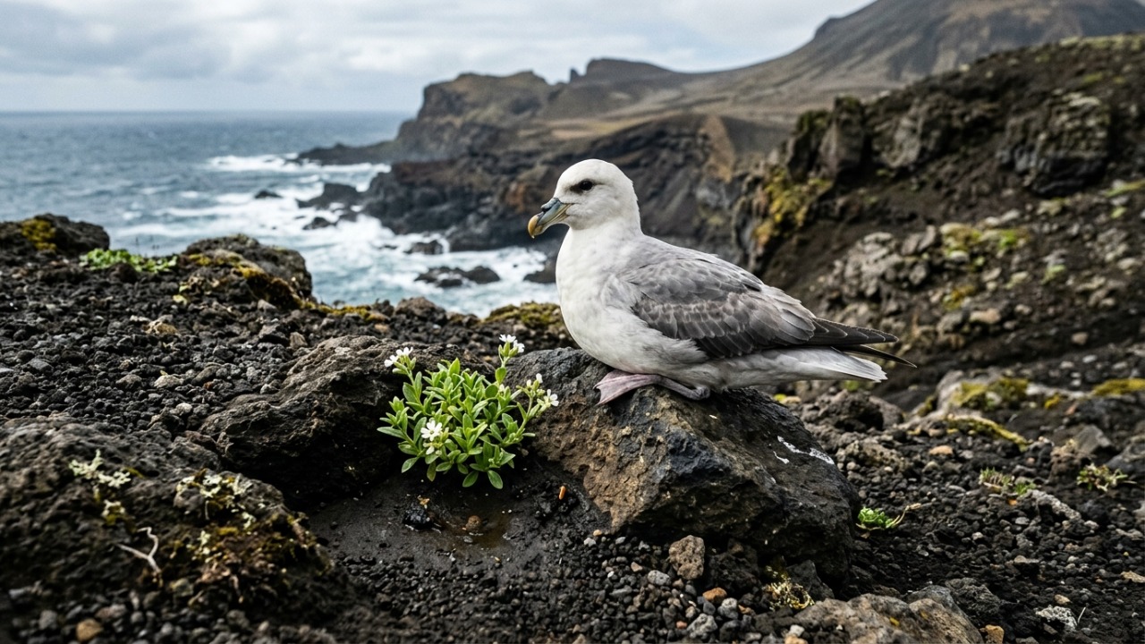 A ilha vulcânica de Surtsey funciona como um laboratório natural isolado, permitindo que cientistas observem a colonização biológica primária e a sucessão ecológica sem interferência humana.