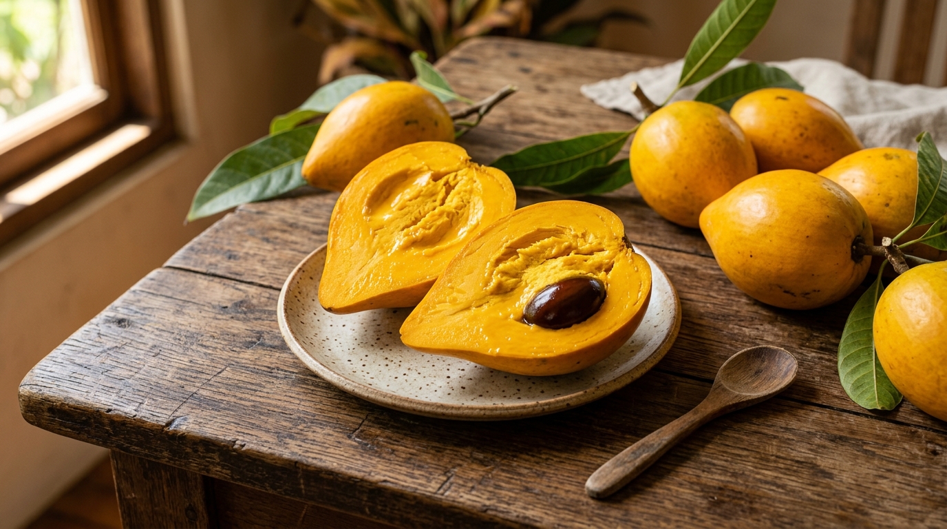 O sabor do canistel é naturalmente doce, mas não tem acidez marcante