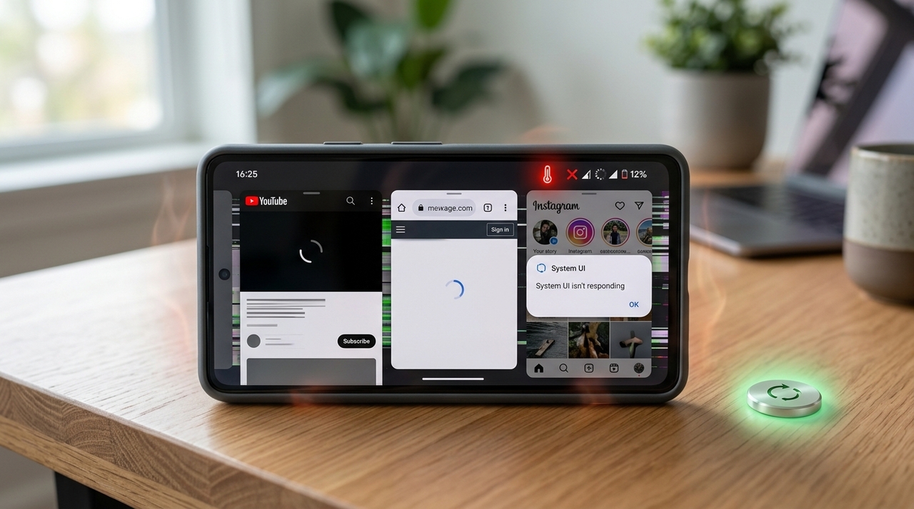 A grande estrela do dia a dia é o ato de reiniciar o celular Android, porque é isso que resolve a maioria das situações comuns.