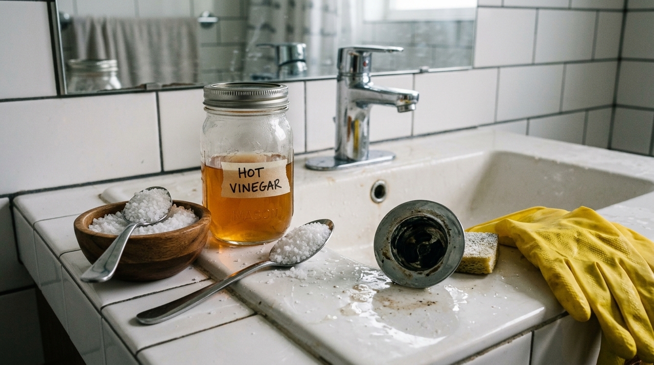 Para obter um resultado mais consistente, o ideal é seguir um procedimento simples que favoreça o contato da mistura com o interior do cano