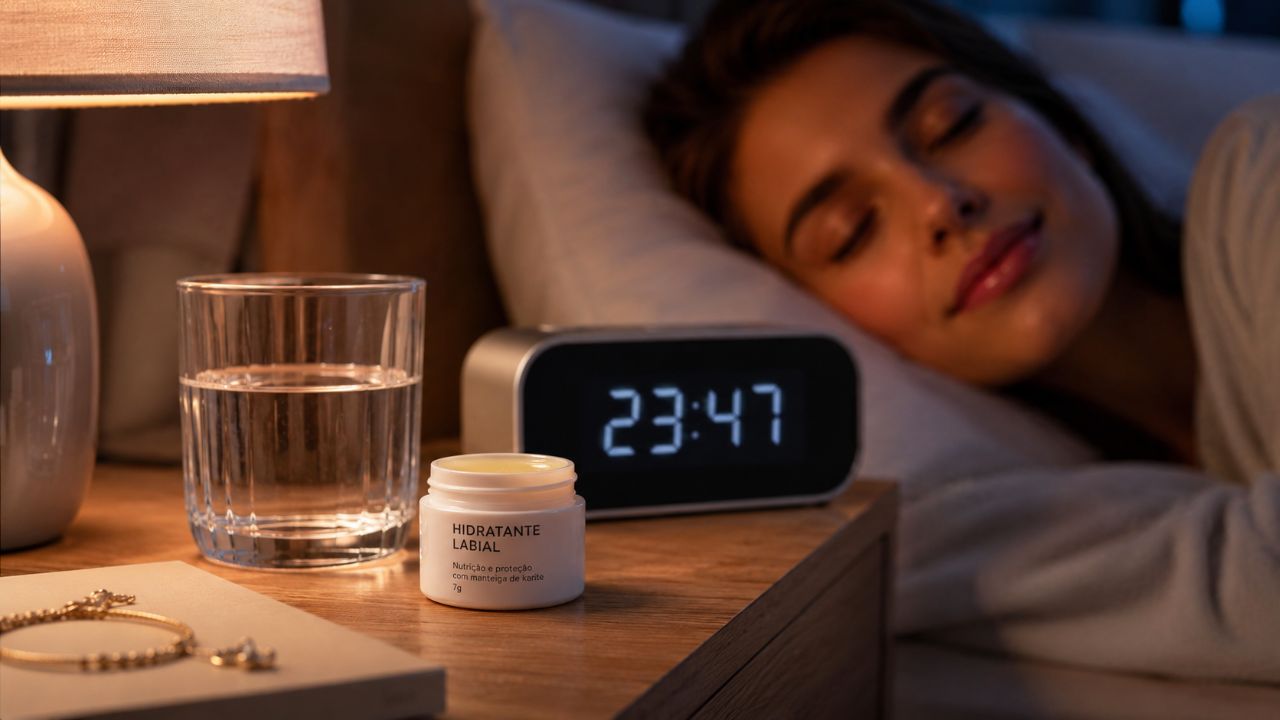Mantenha os lábios sempre hidratados aplicando o produto de manhã, após as refeições e antes de dormir.