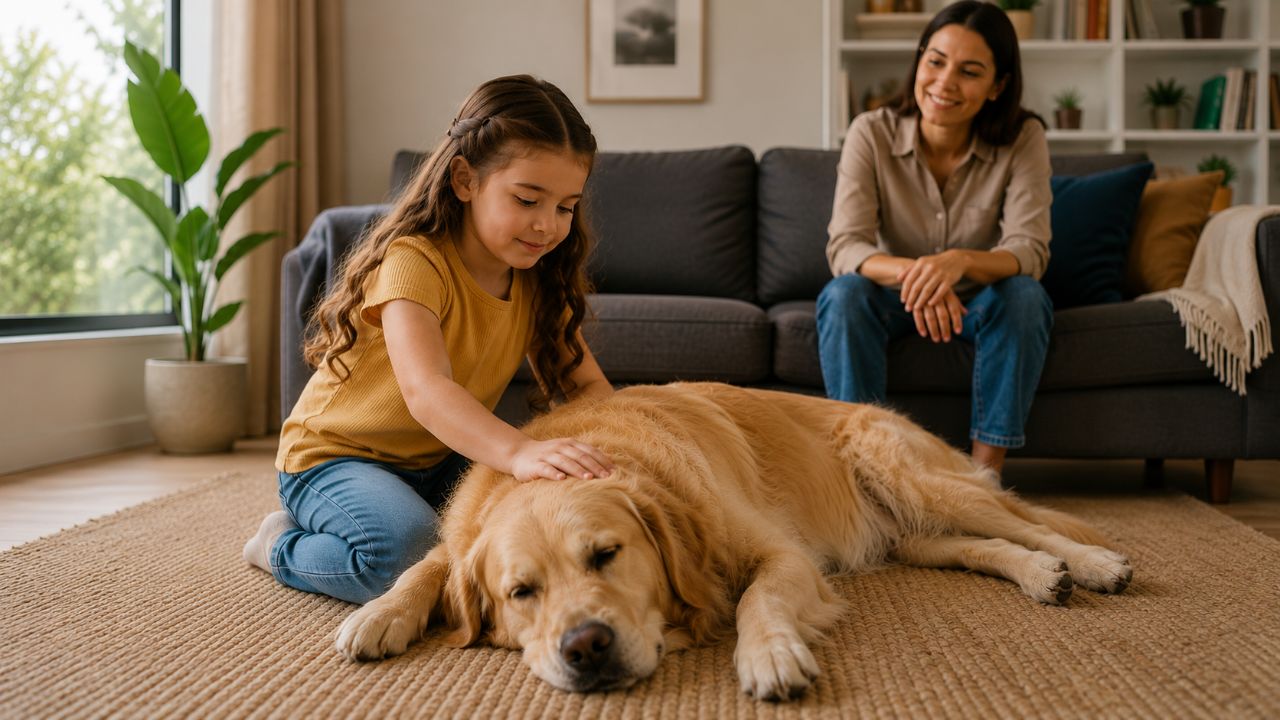 O primeiro contato entre crianças e cães deve ser calmo, supervisionado e focado no respeito mútuo.
