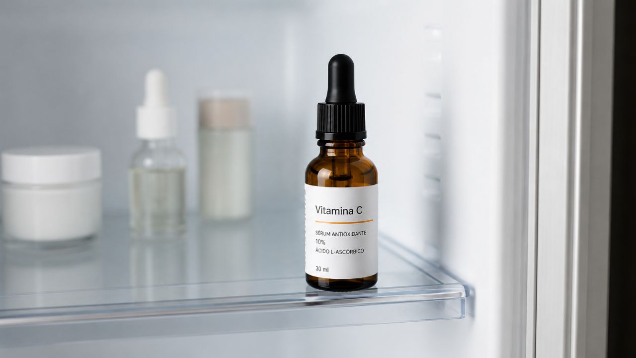 Guarde a vitamina C na geladeira em frasco escuro para evitar a oxidação e garantir a eficiência.