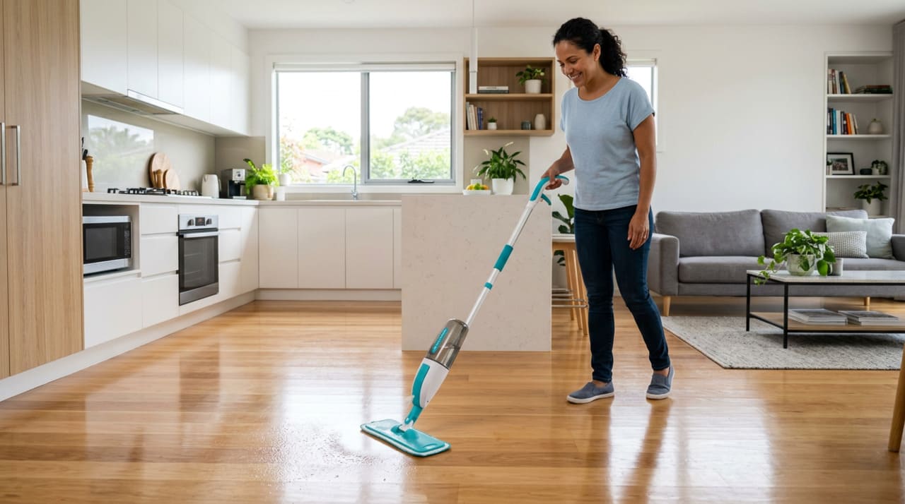 De acordo com fabricantes e empresas de facilities, a principal substituição do balde para esfregão em 2026 é o sistema de mop spray com reservatório embutido na haste.