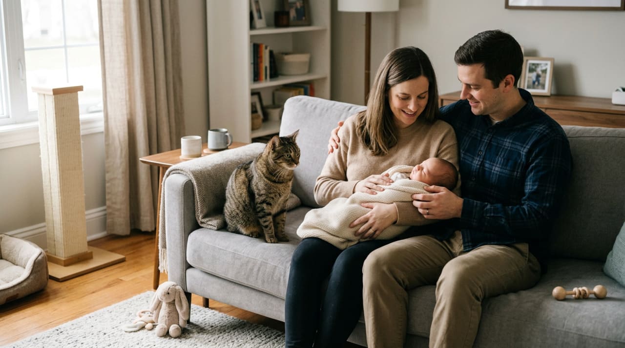 O período antes do nascimento é o momento ideal para adaptar o gato às mudanças da casa.