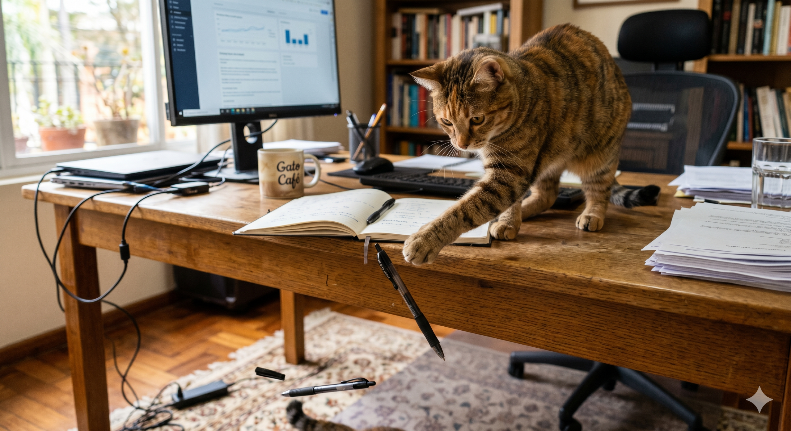 Por que gatos derrubam objetos de propósito?