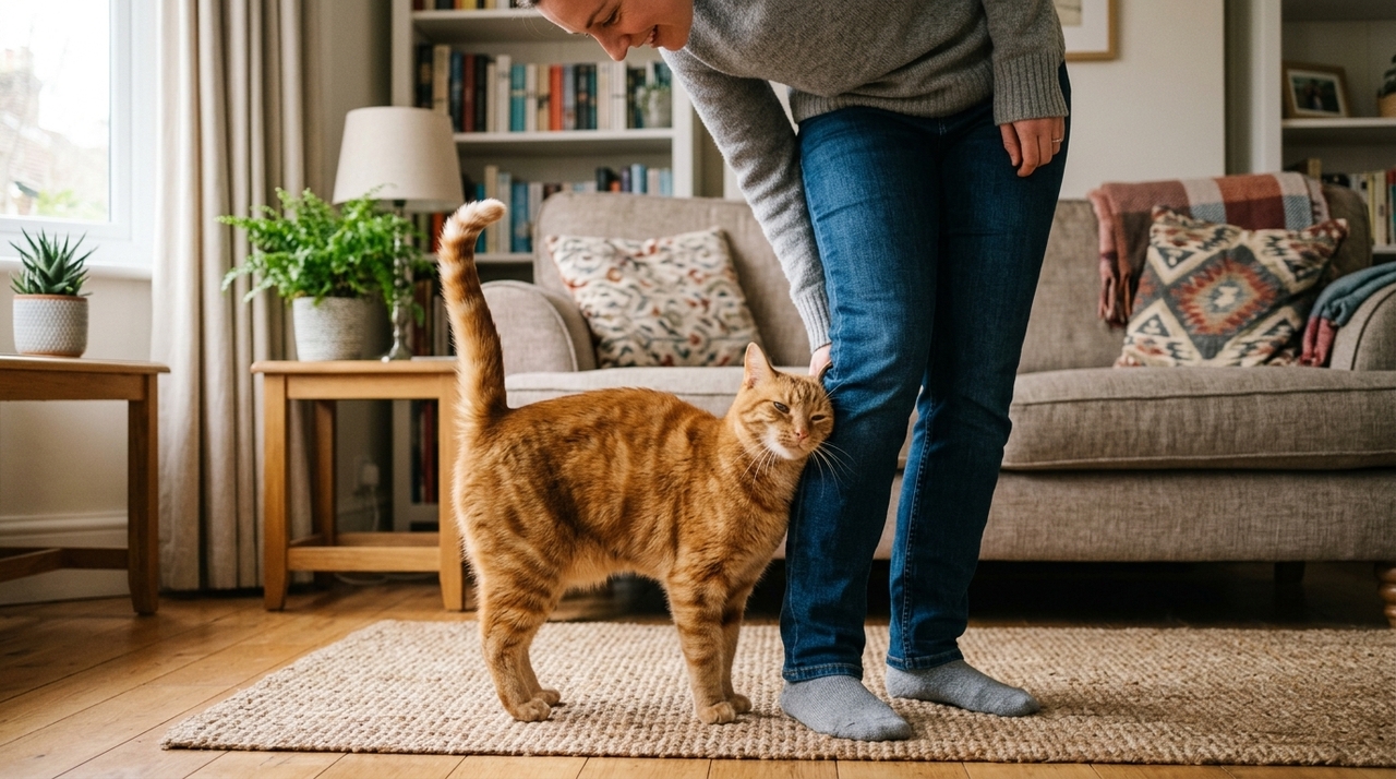 Os gatos possuem glândulas que liberam feromônios em regiões como rosto, laterais do corpo e cauda