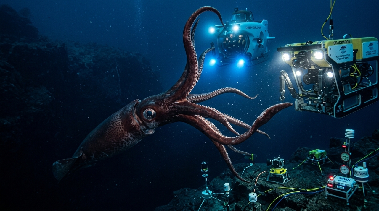 A lula gigante é um dos animais mais misteriosos dos oceanos.