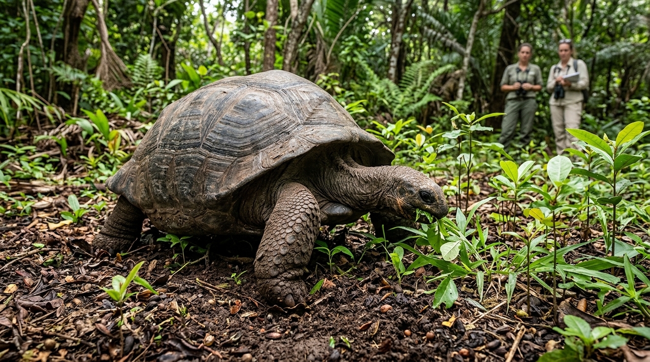 Os pesquisadores descobriram que as tartarugas atuam como verdadeiras engenheiras naturais.