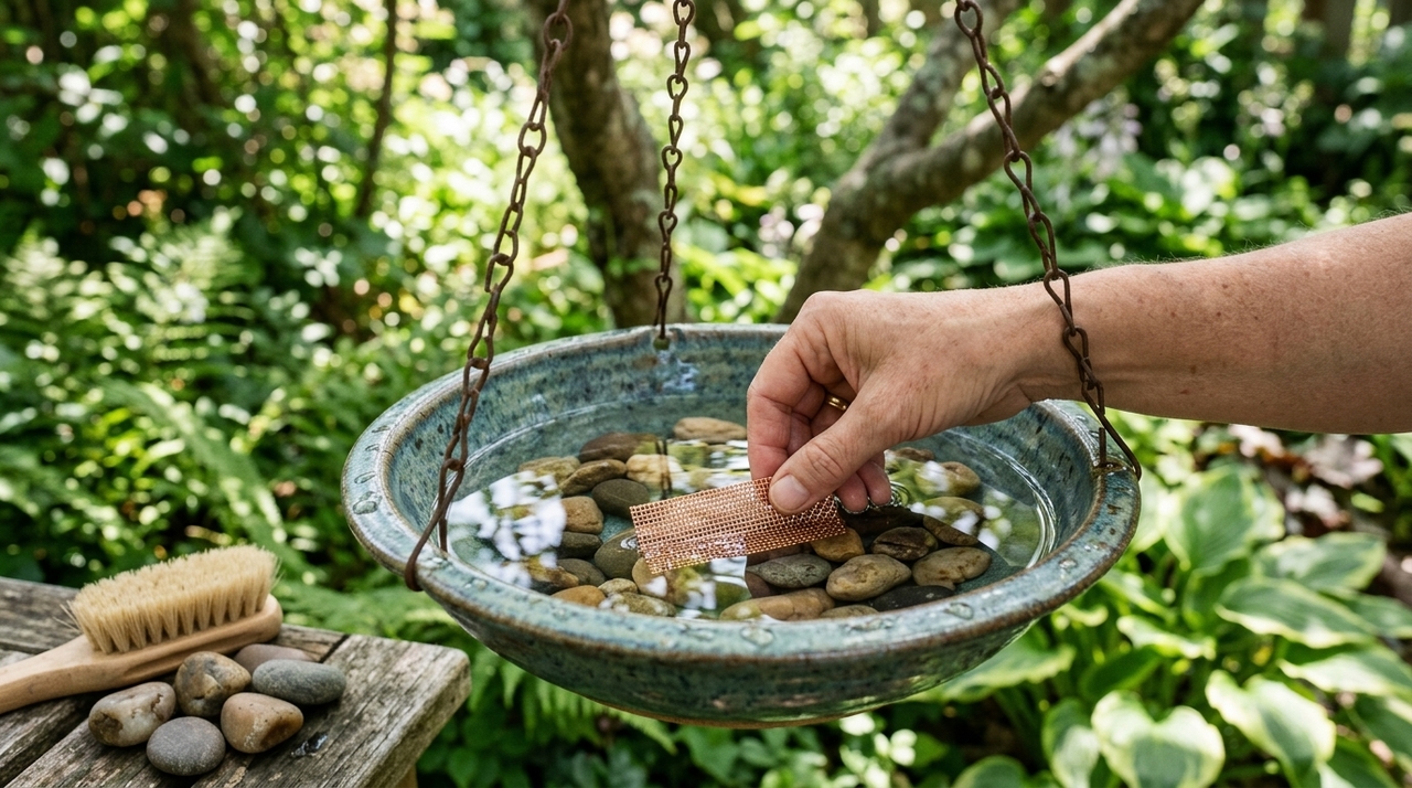 O ideal é usar uma peça pequena de cobre puro, como um pedaço de fio sem capa plástica ou uma plaquinha limpa.