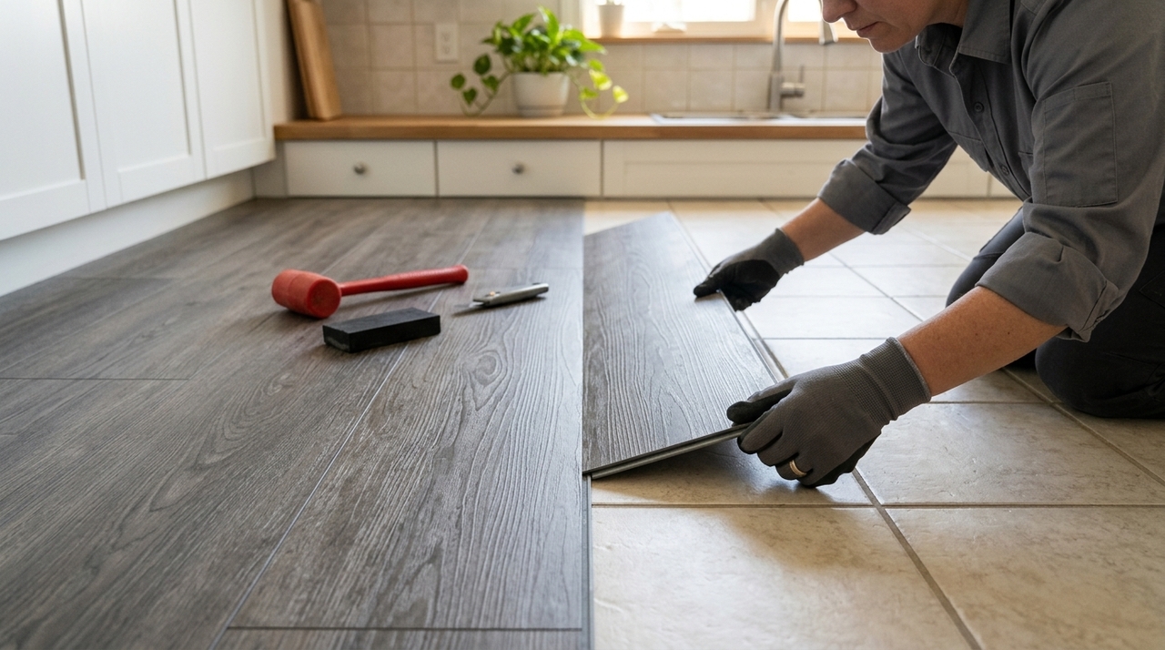 O sistema piso sobre piso consiste em instalar um novo revestimento sobre o antigo, sem remover azulejos, cerâmica ou baldosas.