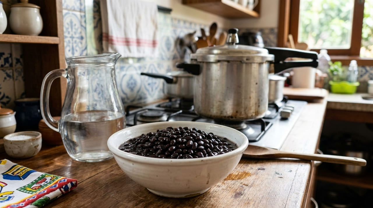 Realizar o remolho em água fria e utilizar a panela de pressão são alternativas saudáveis para amaciar os grãos sem perder nutrientes.