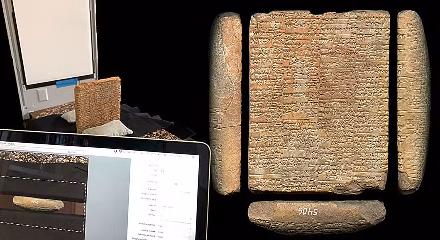 Um dos destaques é um “ritual antibruxaria” de Hama, uma cidade síria destruída em 720 a.C.