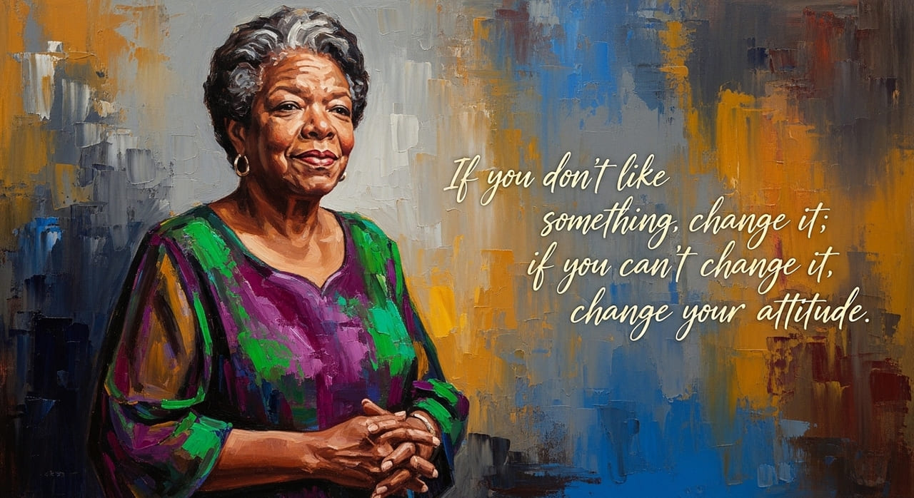Maya Angelou, a voz da coragem e da poesia: "Se você não gosta de algo, mude-o, se não pode mudá-lo, mude sua atitude"