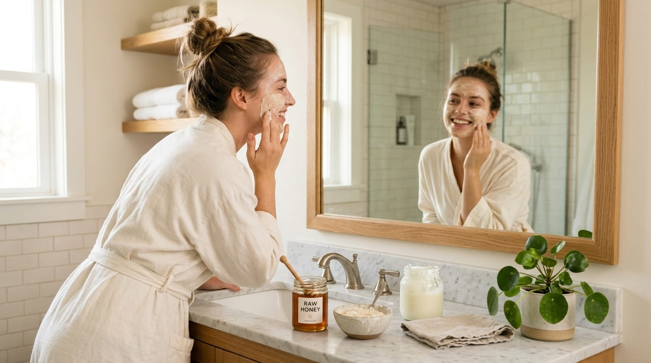 Utilizar elementos naturais na rotina matinal garante hidratação profunda e restaura o viço facial de forma ágil.