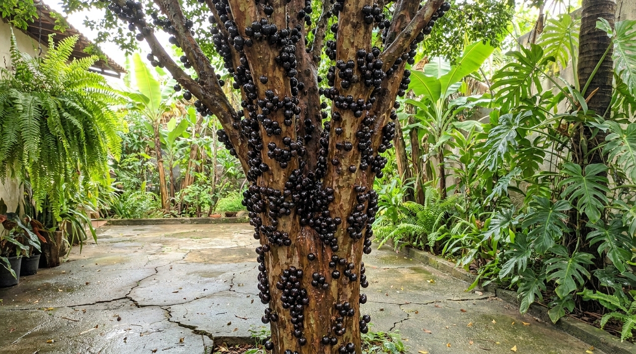 A proteção do caule e a vigilância contra pragas asseguram uma frutificação uniforme e protegem a estrutura vital da árvore ao longo dos anos.