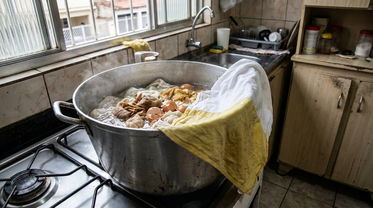 O carbonato de cálcio presente em sobras naturais atua como um agente clareador que renova a aparência dos tecidos de algodão.