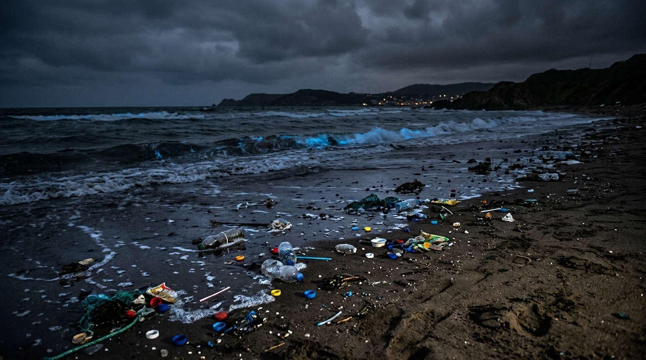 O desaparecimento do brilho azul nas praias funciona como um alerta precoce sobre o desequilíbrio dos ecossistemas oceânicos globais.