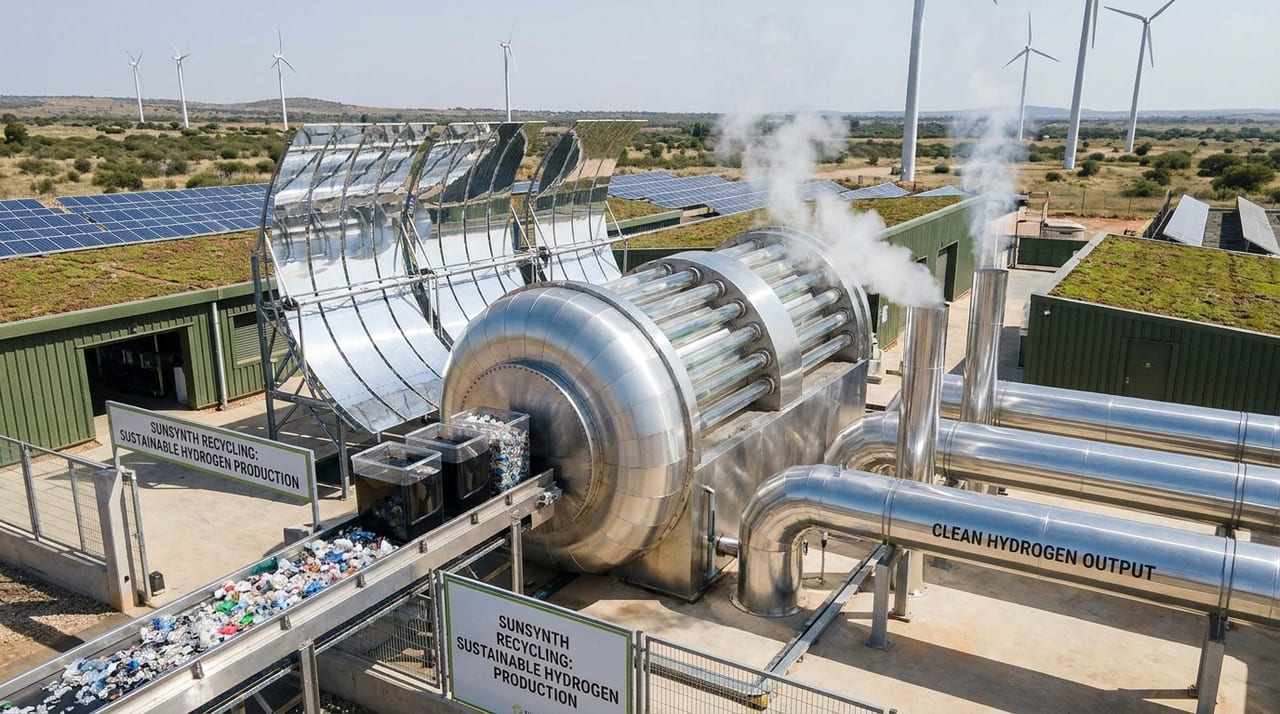 O novo método utiliza energia solar e resíduos químicos para transformar plásticos em combustível limpo.