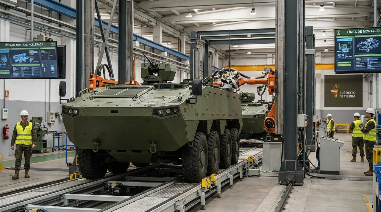 O programa VCR 8×8 Dragón consolida-se como pilar estratégico para a modernização das capacidades terrestres do Exército espanhol.