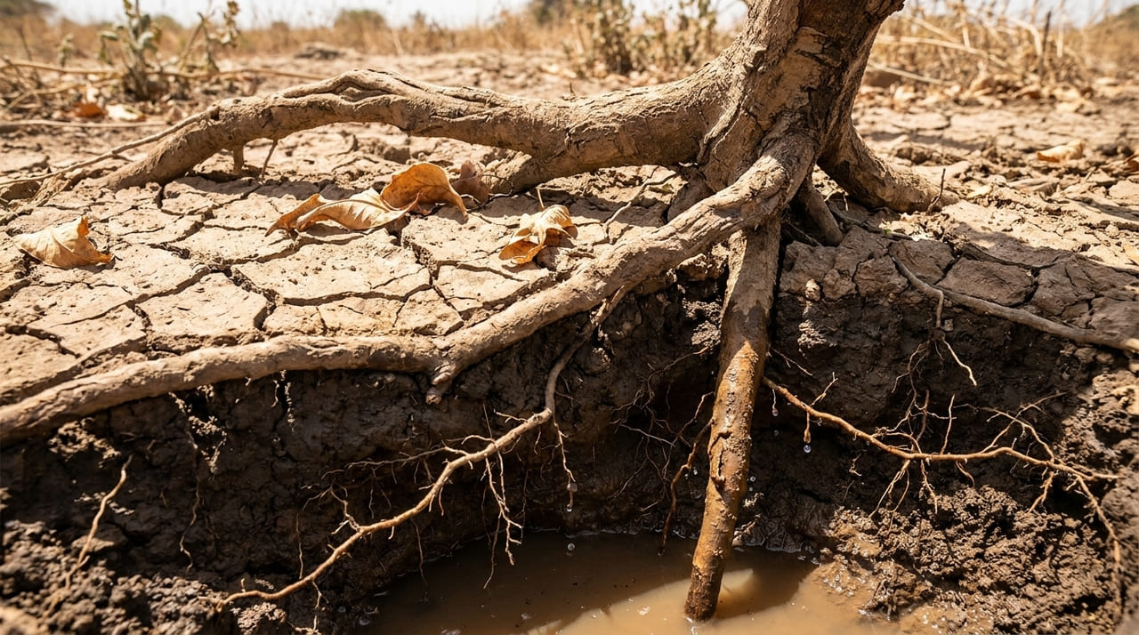 Plantas extraem água de lençóis freáticos e alteram o equilíbrio do abastecimento para milhões de pessoas.
