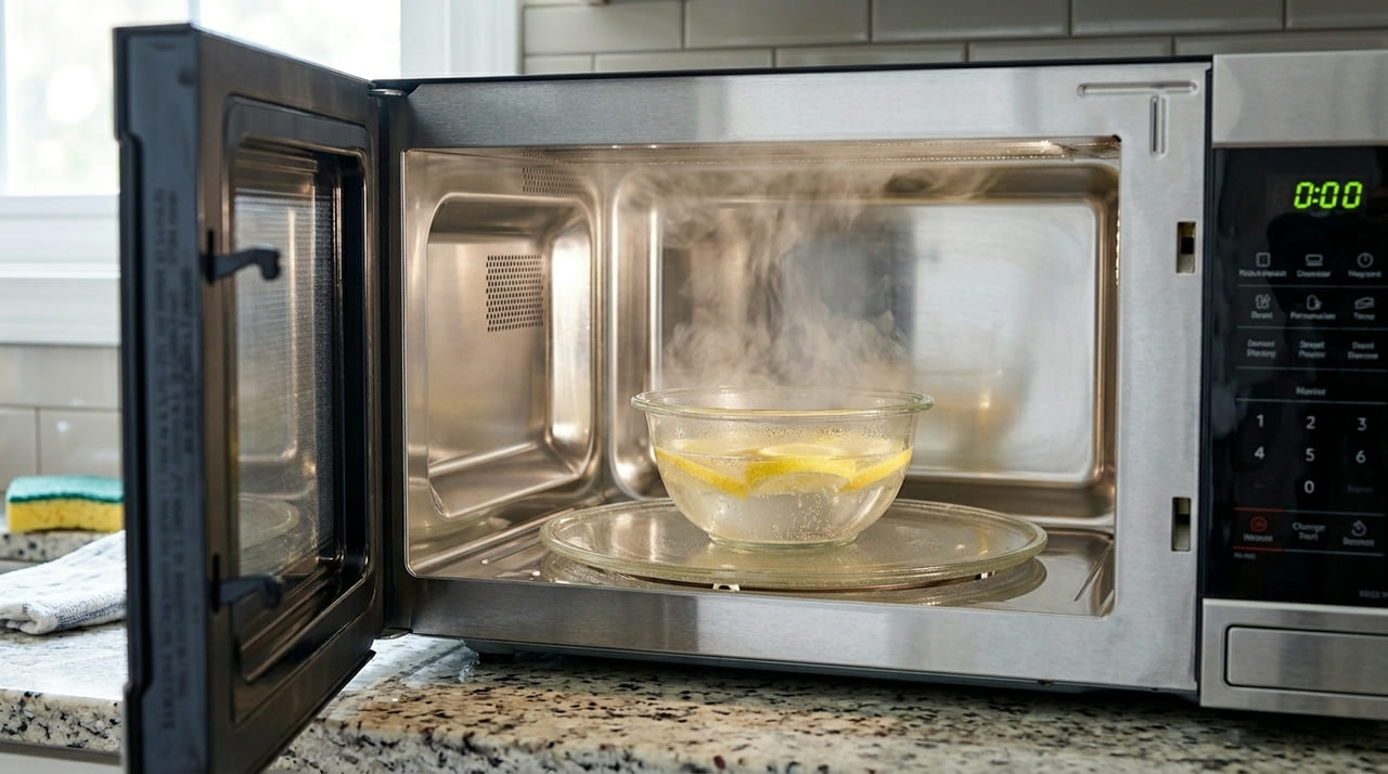 A receita perfeita para lavar o micro-ondas: brilhante em 2 minutos, sem depender do bicarbonato de sódio