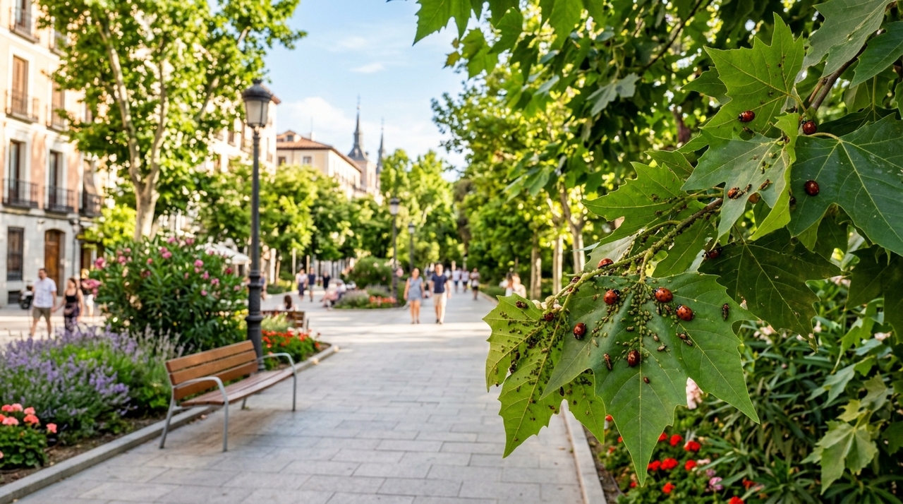 A liberação de insetos predadores em parques urbanos substitui o uso de pesticidas químicos por soluções naturais.