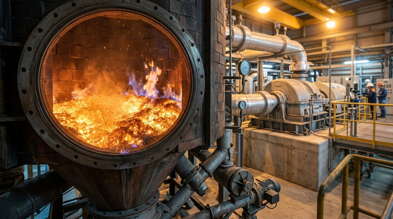A presença de sílica em resíduos como a casca de arroz evita o entupimento de reatores e garante a geração contínua de energia térmica.
