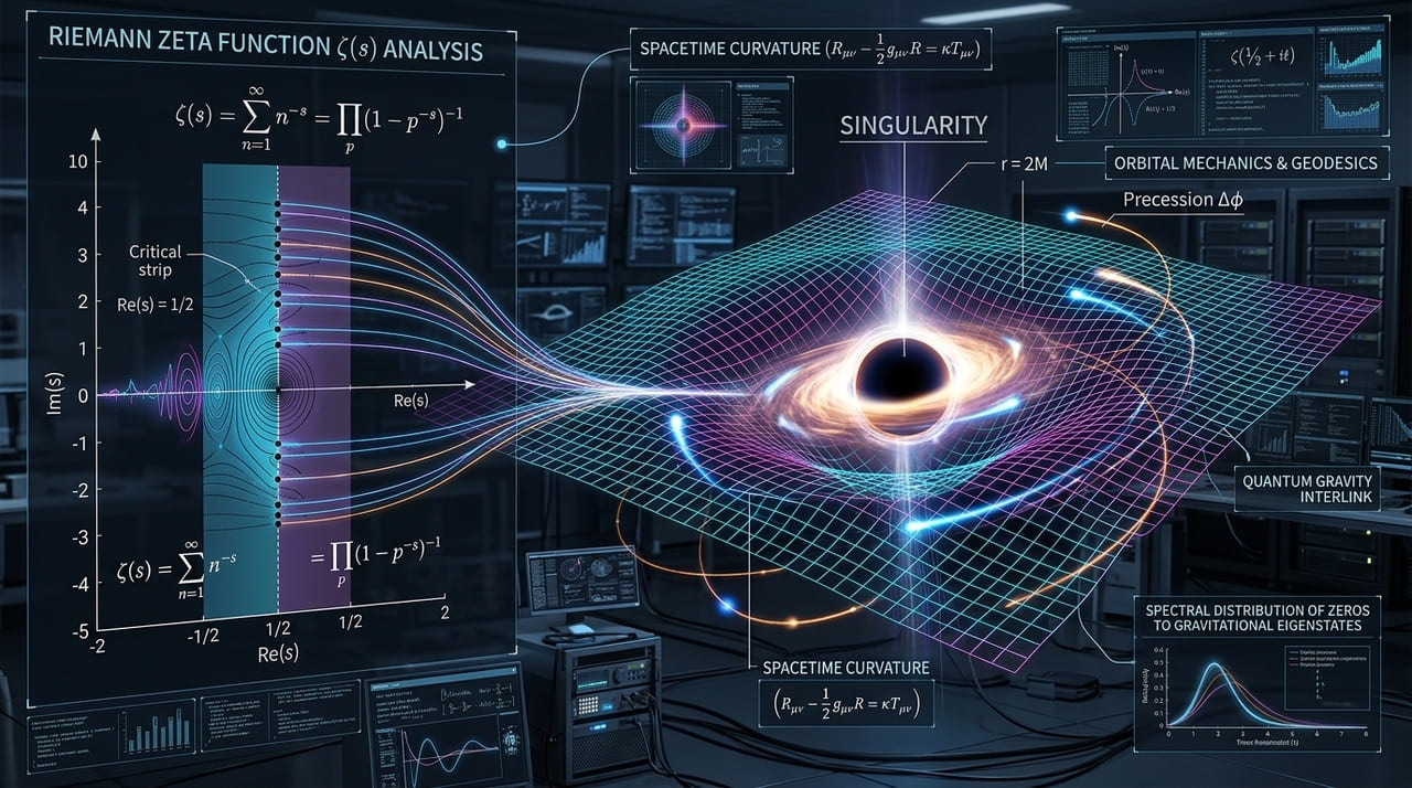 Cientistas exploram conexões entre a função zeta de Riemann e os padrões de caos ordenado encontrados no interior de buracos negros.