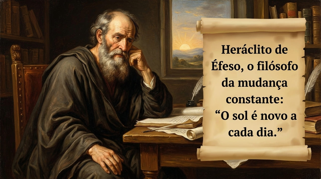 A filosofia de Heráclito ensina que a realidade está em constante transformação e que cada momento carrega uma nova possibilidade.