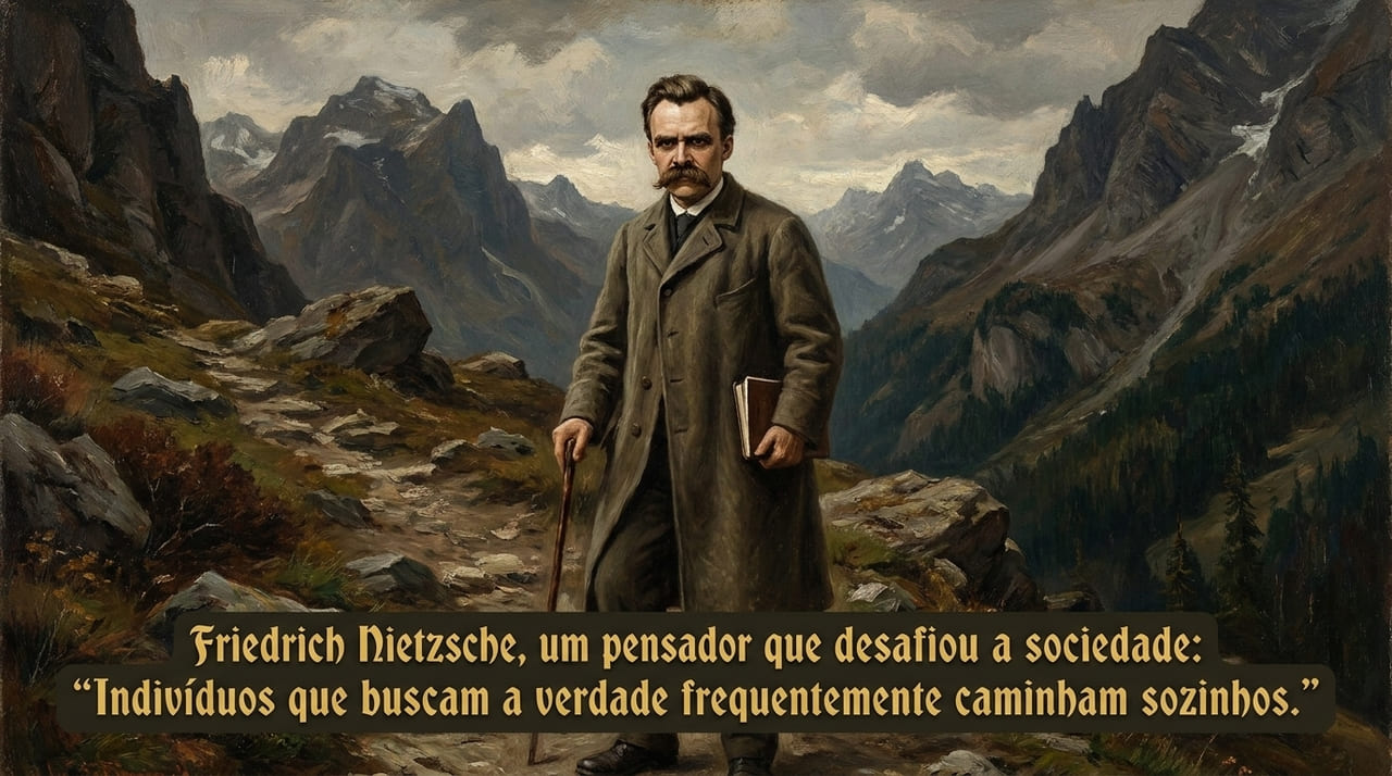 A busca pela verdade profunda frequentemente exige do indivíduo a coragem de trilhar um caminho solitário.